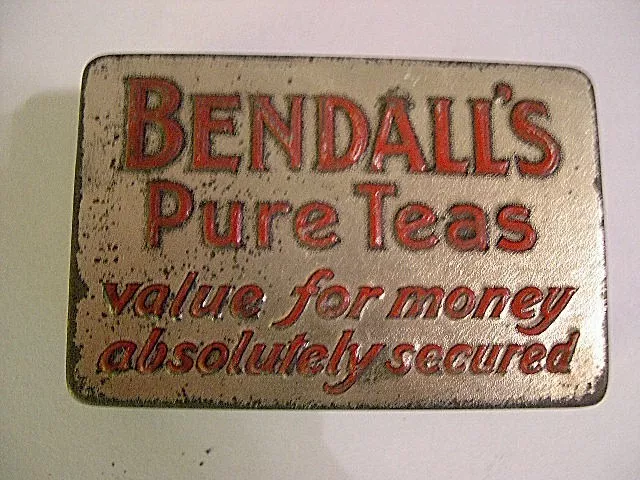 Bendall's Pure Teas Advertising Vesta Match Tin Case Vintage