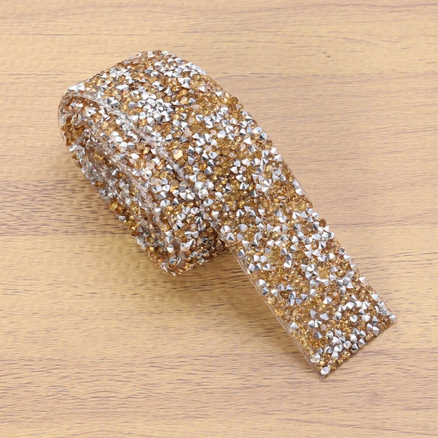 Nastro decorativo di cristallo fodera in strass cucito abito da sposa