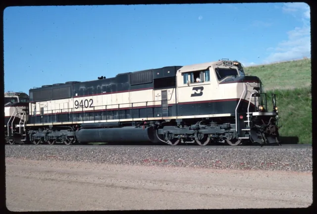 Original Rail Slide - BN Burlington Northern 9402 Coal Creek Junction WY 6-5-'96