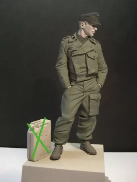 1/16-120mm...Deutsche Panzer Soldat WWII...Resin/Harz premium figure...