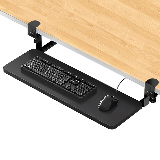 Pull Out Computer Table UNDERDESK KEYBOARD TRAY Drawer Pull Out Office Table Computer Under ...
