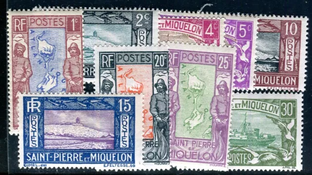 ST PIERRE et MIQUELON 1932 Yvert 136-144 ** POSTFRISCH TADELLOS (F6495