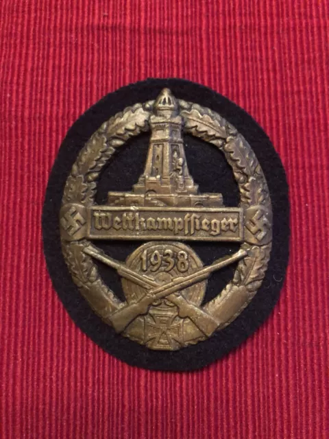 German Marksman Badge Shield Marked