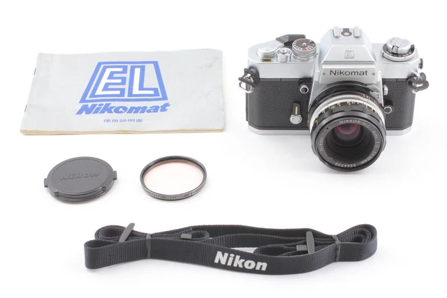 Meter Works [MINT] Nikon Nikomat EL SLR Film Camera + Non-Ai Lens 50mm f/2 JAPAN
