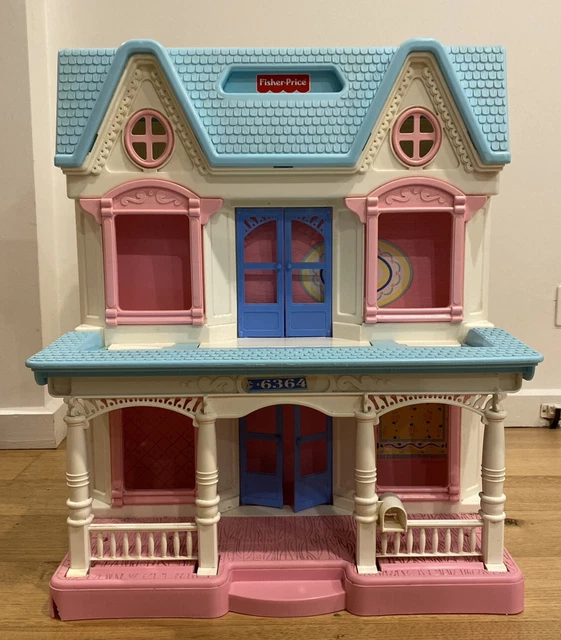 Vintage 1993 Fisher Price Loving Family Dream Folding Doll House