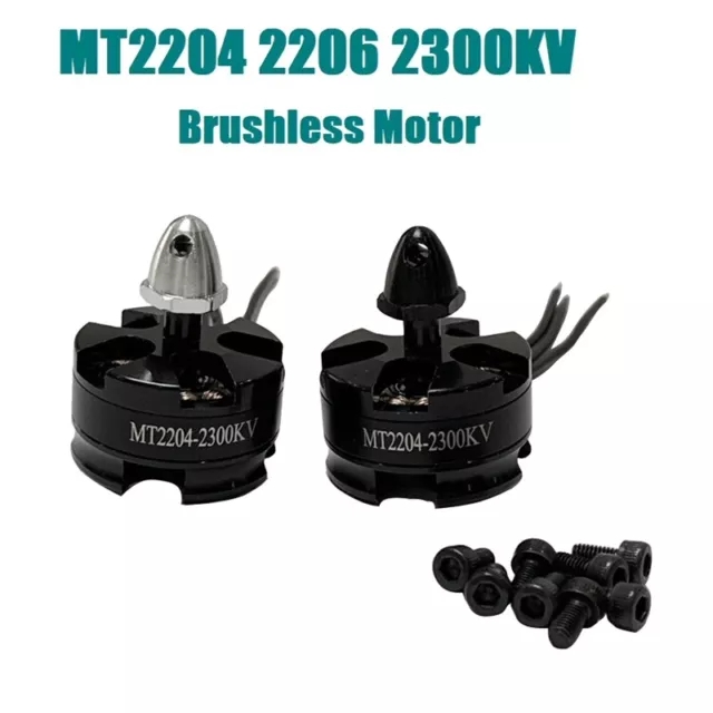 MT2204 2206 2300KV Brushless Motor CW CCW for RC FPV Drones QAV 180 210 250 Y7K8