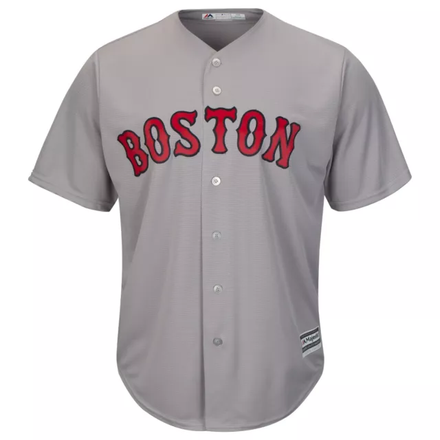 MLB Baseball Trikot Boston Red Sox grau Road Cool base Majestic Jersey