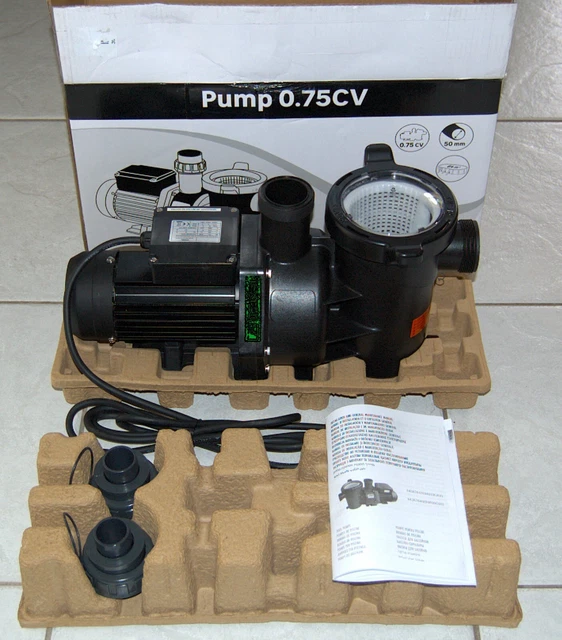 Pompe De Filtration Arebos 800W Pour Piscine – Débit 19000 L/h, Préfiltre, Compatible Eau Salée
