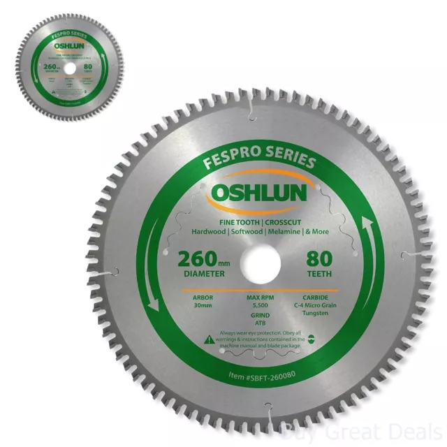80 Tooth Crosscut Blade Circular Saw 30mm Arbor for Festool Kapex KS 120 SBFT
