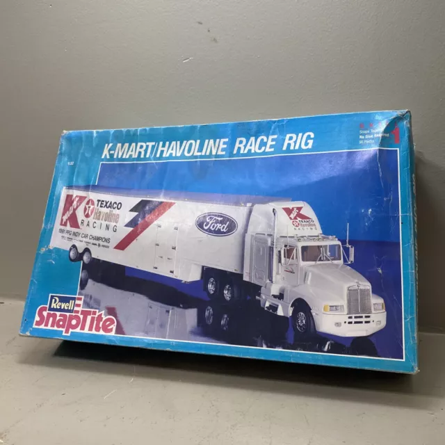1/32 Scale RARE 1992 Vintage- Revel Snap-Tite Kmart/Havoline Race Rig Model Kit 1/32 Scale RARE 1992 Vintage- Revel Snap-Tite Kmart/Havoline Race Rig Model Kit