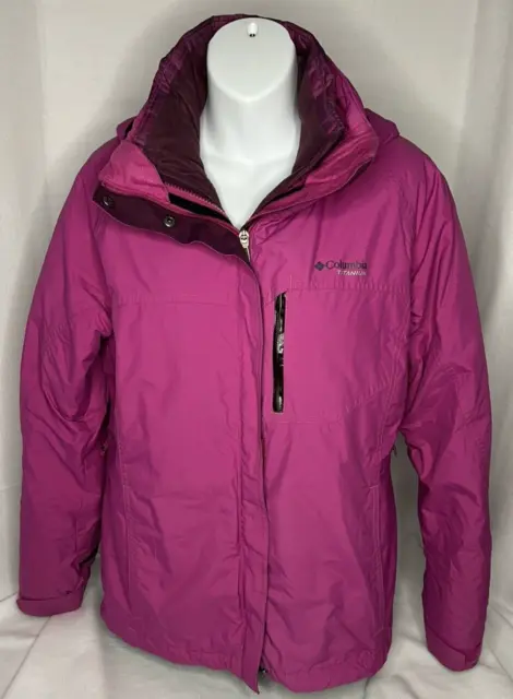 Columbia Titanium Omni-Tech Jacket Coat Woman’s Size M Pink Ski Snowboard Coat