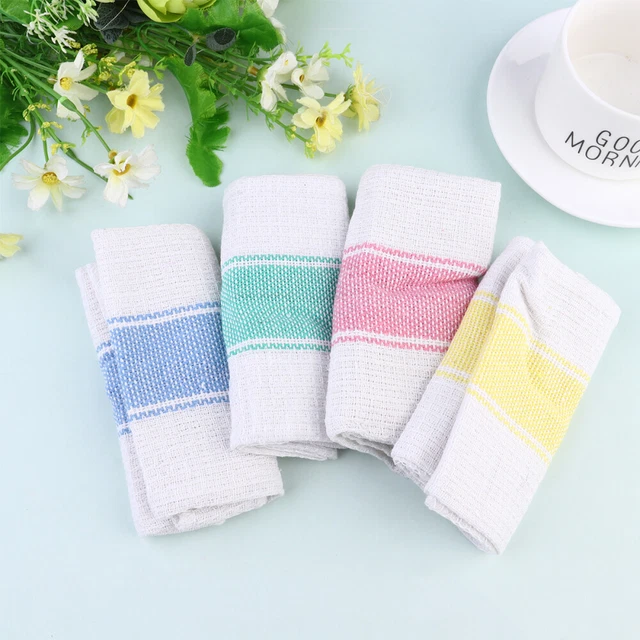 8 PIEZAS Paños Prácticos de Limpieza Plato Toallas Absorbentes de Agua Paños de Algodón