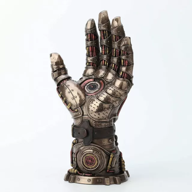 Steampunk Gauntlet of Goodwill Resin Sculpture Cold Cast Bronze Finish T 10"