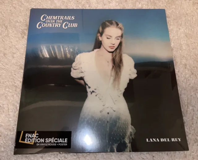 Lana Del Rey Chemtrails Over The Country Club Limited FNAC Red Vinyl Rare Poster
