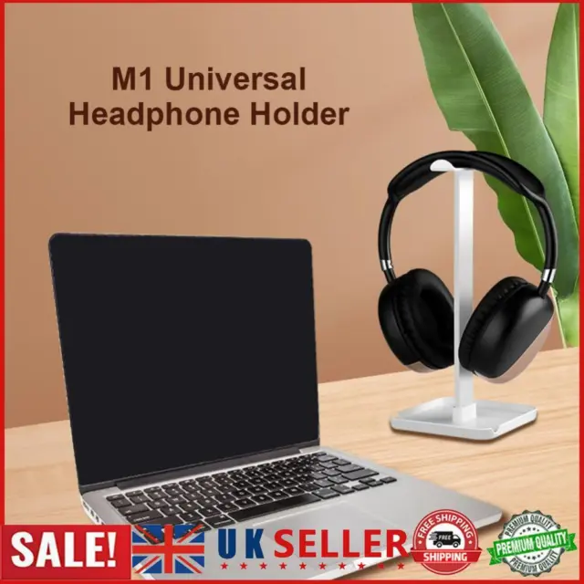 M1 Headphone Holder Hanger Earphone Desktop Display Stand Bracket (White) GB