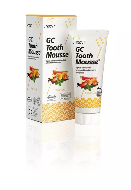 GC Tooth Mousse 1x 40g (35ml.) Recaldent -Tutti-Frutti- Geschmack