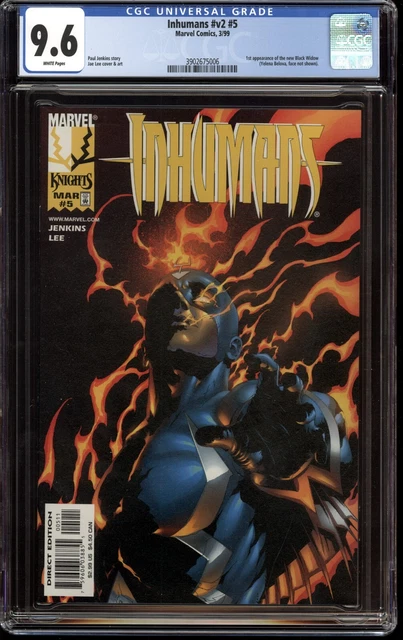 Inhumans #v2 #5 CGC 9.6 1st App Yelena Belova White Black Widow Marvel 1999