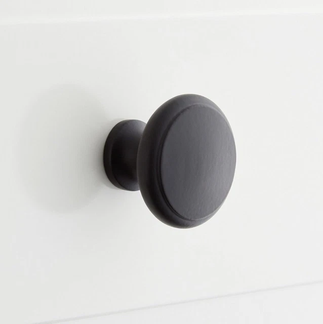 🔥NEW  Signature Hardware 1-1/4" Nantes Solid Brass Round Cabinet Knob