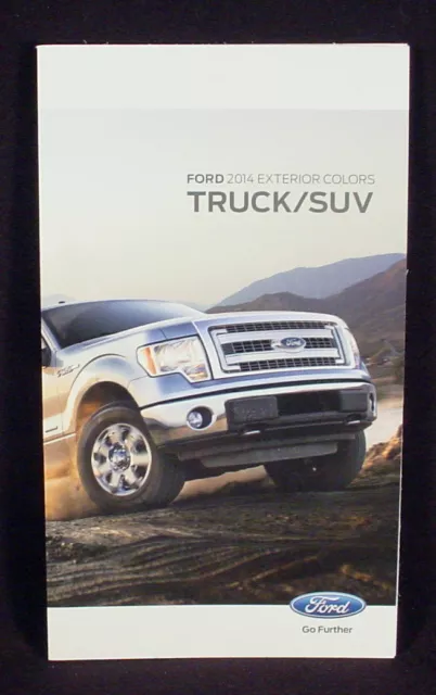 2014 Ford Truck / Pick-Up / Suv  Paint Color Chip Brochure - Original