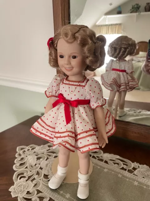 Shirley Temple "Stand Up and Cheer" Porcelain Doll-1986 Danbury Mint