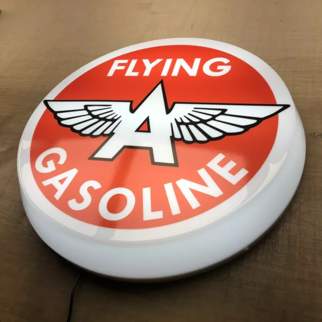 FLYING A GASOLINE illuminated wall sign led light box sign man cave garage decor