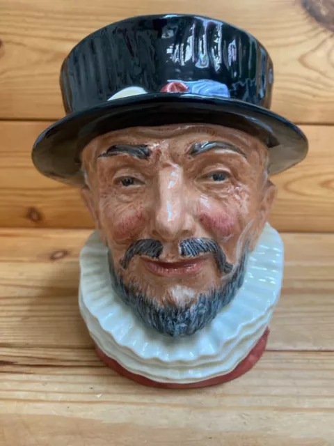 Large Royal Doulton Character Toby Jug D6206  Beefeater  6.25 "