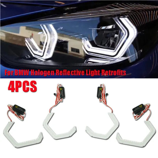 4x Pour BMW F82 F80 F32 F30 E90 E92 M3 M4 M5 Lumière Halogène RetroLED Angel Eye