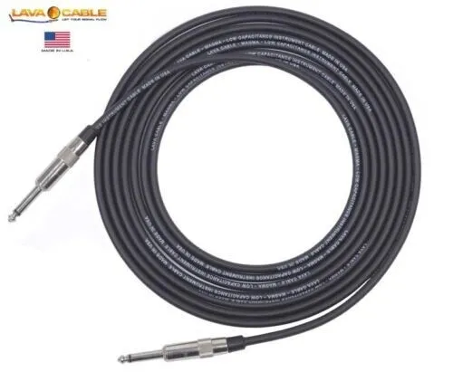 Lava Cable Magma Instrument Guitar/Bass Cable 1/4" to 1/4" Straight - 20 ft.