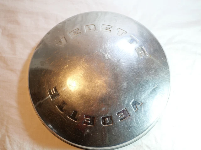 AUTOMOBILIA - Rare enjoliveur SIMCA Vedette V8 - années 1954 1961 3