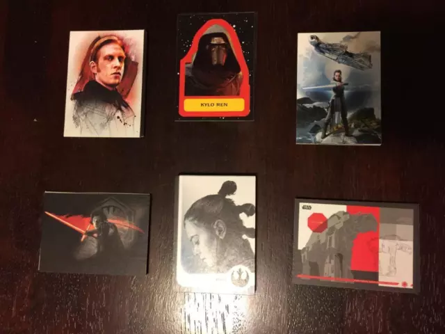 Topps 2017 Journey to Star Wars The Last Jedi Insert Cards YOU-PICK NM