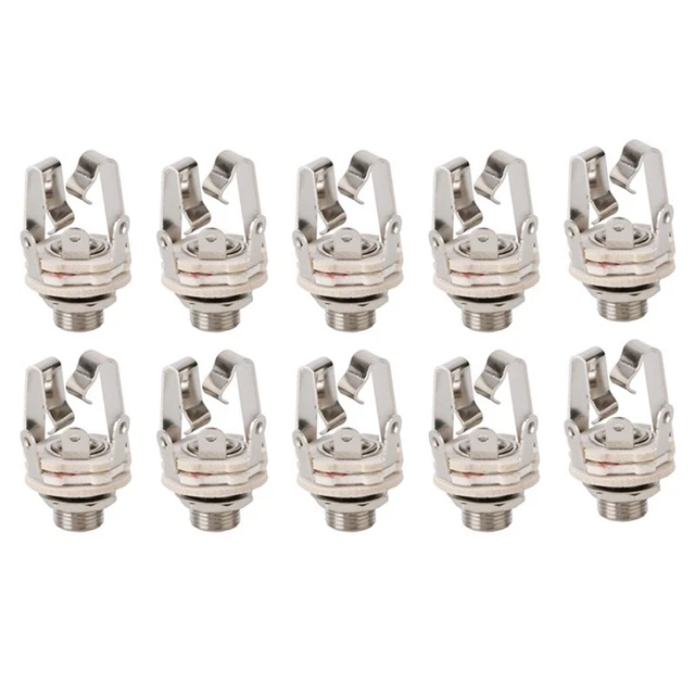 10io Cable Connector Plug Socket with A Switch Stereo 6.5 Female for Guitar I6L5