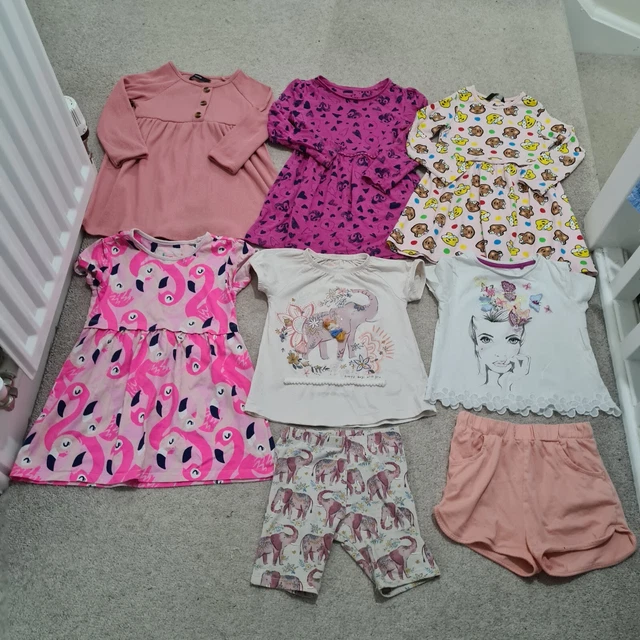 girls clothes bundle dresses 3-4 years vgc
