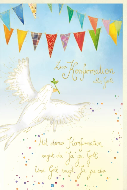 Glückwunschkarte Konfirmation Spruch Gott sagt ja zu dir