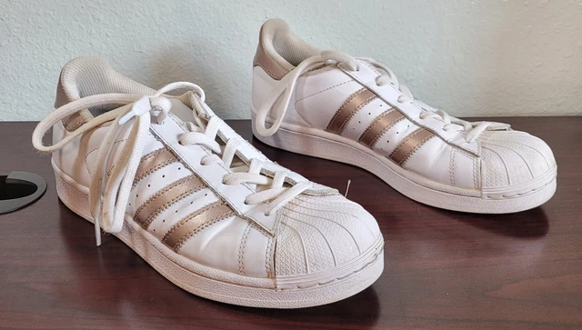 Adidas superstar womens size 7 rose gold top