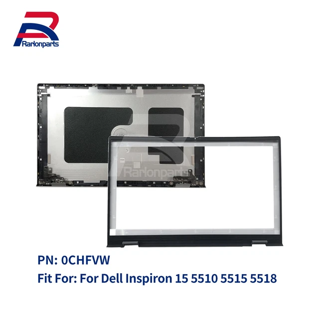 Silver LCD Back Cover & Front Bezel Set For Dell Inspiron 15Pro 5510/5515 - Replacement Parts