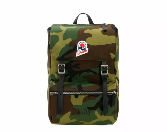 Invicta Jolly Camouflage Star Icon Green Camo Backpack