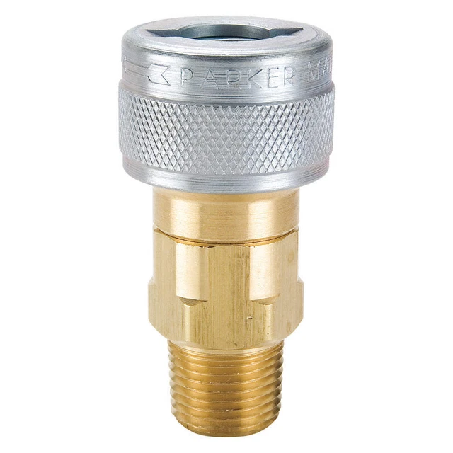 PARKER TL-251-6MP Quick Connect,Plug,1/4" Body,3/8" Barb