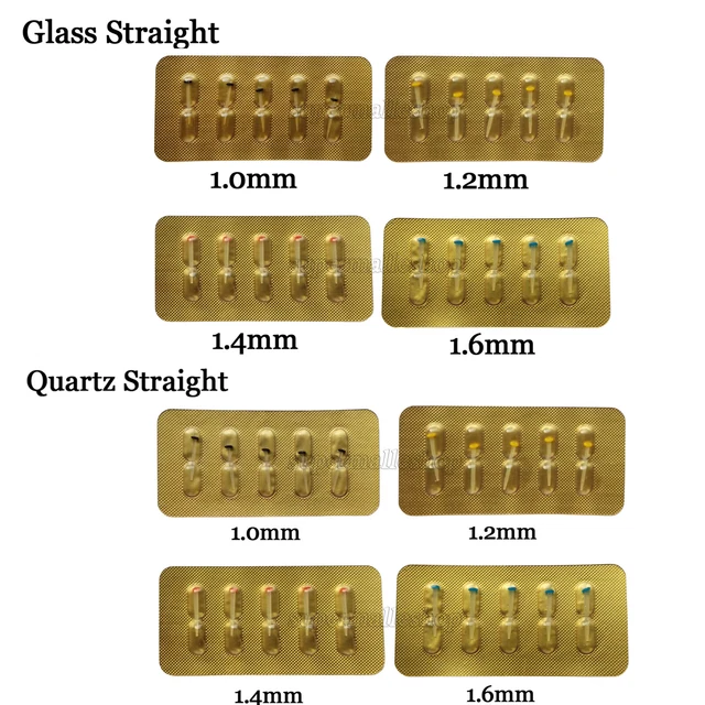 1*Dental Glass Quartz Straight Fiber Post Root Canal Pins Resin1.0/1.2/1.4/1.6mm