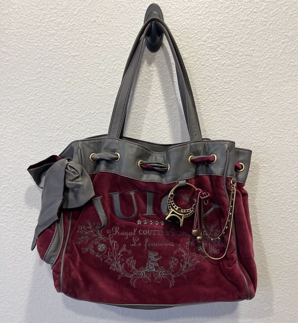 Vintage Juicy Couture Y2K Daydreamer Velour Bag purse