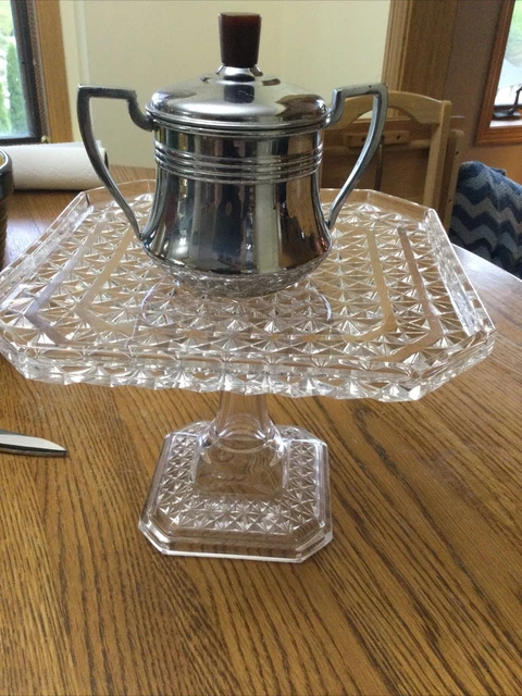 VTG Sugar Bowl KROME-KRAFT FARBER BROS Bakelite knob