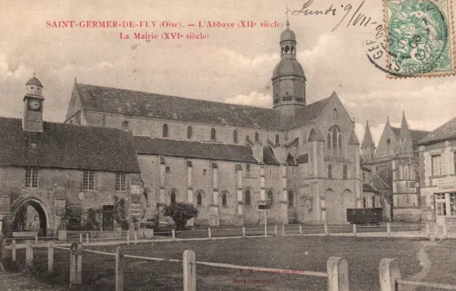 CPA 60 - SAINT-GERMER-DE-FLY (Oise) - L'Abbaye, la Mairie