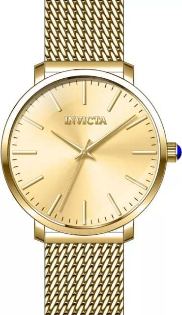 Invicta Women's Angel Gold Dial Quartz 36mm Stainless Steel Watch