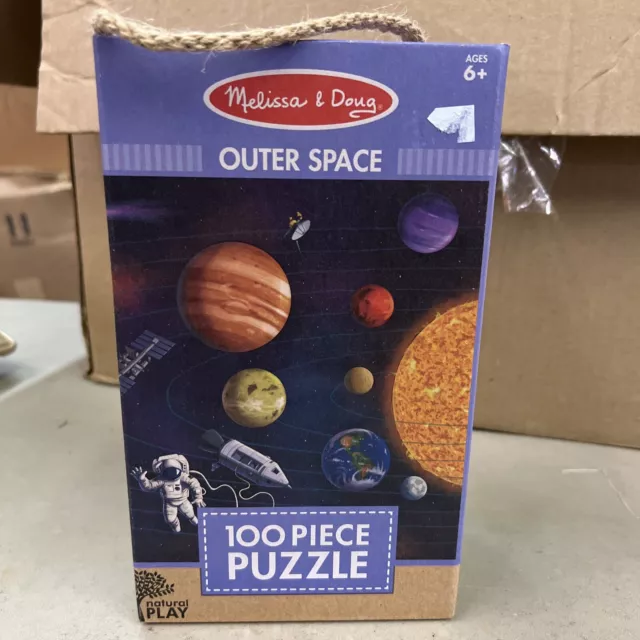 Melissa & Doug: Natural Play Floor Puzzle: Outer Space 100 Pieces Ages 6+ NEW