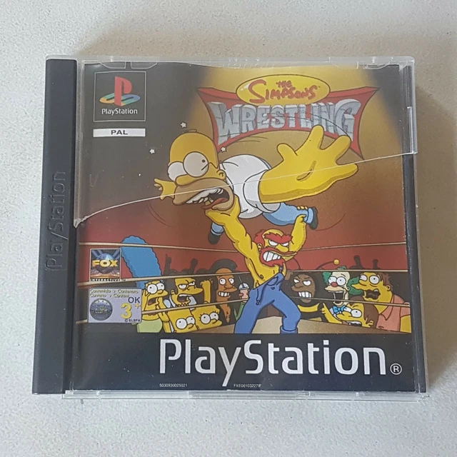 Jeu PS1 The Simpsons Wrestling - Sony PlayStation 1 - Version PAL - Bon état