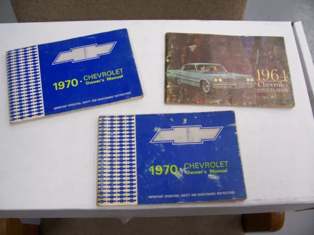 1970 Chevrolet 1964 Chevrolet Owners Manuals  GM  327 L79