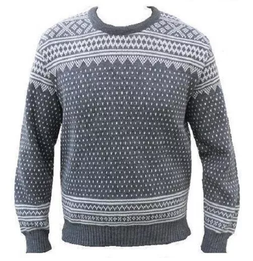 Hombre Mujer Fair Isle Jersey Suéter Copo de Nieve Nórdico Retro Nuevo Vintage,