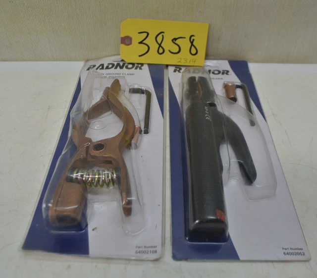 2pcs Radnor Welding 1 pc. Alloy Ground Clamp 300Amp 1pc. Electrode Holder 200Amp