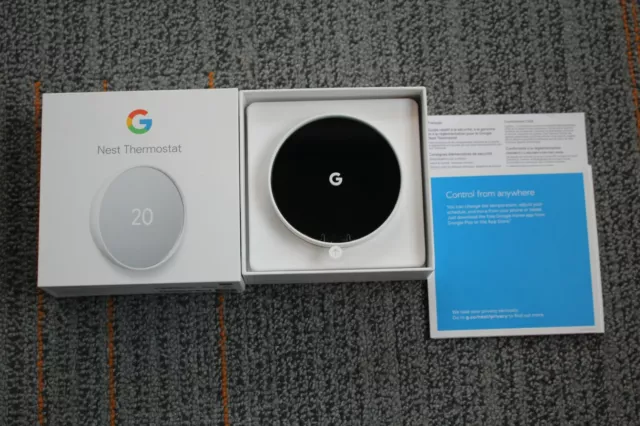 Google Nest Wi-Fi Smart Thermostat - Snow