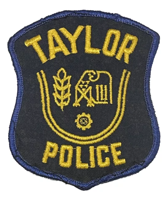 Taylor Police Patch Michigan Service Embroidered Badge Emblem MI Memento