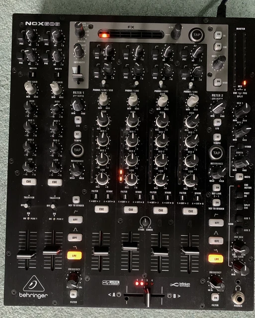 BEHRINGER PRO MIXER NOX606 6 Channel DJ Mixer plus Quick Start Guide